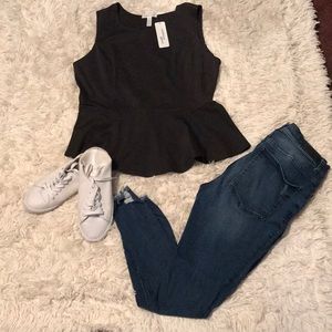 Black Flowy Shirt